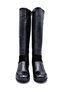 Black Genuine Leather Women's Boots - 3