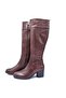 Brown Genuine Leather Boots505008041-1 - 5