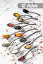 12 Spice Spoons - Sugar Jam Spice Spoon Anthracite