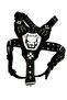 Black Pitbull Head Gladiator Leather Dog Chest Collar - 3