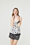 New Season Strap Nightgown Top and Shorts Set, Summer Pajama Set, Dowry Pajama Set - 5