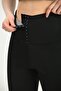 Black Thermal High Waist Slimming Extra Terleten Slimfit Thermal Weathered Leggings Thermal Corset Leggings - 3
