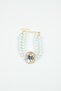Crystal Jewelled Glass Pearl Double Row Bracelet - 2
