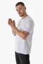 Men's Crew Neck Combination Detailed Cotton Thin Knitwear T-shirt White 23s2005 - 3