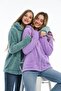 Women's Lilac Zippered Fleece Cardigan - 3