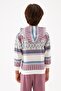 Boy's Patterned Sweatshirt 22fw0nb3401 - 4
