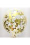 Happy Birthday Banner Transparent Balloon Set with Text and Confetti - 3