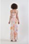 Pastel Patterned Maxi Tulle Skirt - 2