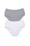 2 Pieces Women's High Waist Bato Thick Rubber Panties S10