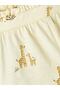 Organic Cotton Baby Girl Animal Patterned Shorts - 3