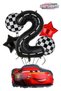 Black Numeral Balloon Lightning Mcqueen Balloon Set Cars (Cars)