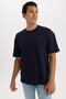 Oversize Fit Crew Neck Short Sleeve 100 Cotton Heavy Fabric T-Shirt T3661az23sp