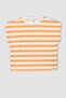 Girl's Regular Fit Striped Short Sleeve T-Shirt - 4