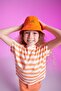 Girl's Regular Fit Striped Short Sleeve T-Shirt - 7