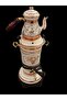 Copper Samovar Heavy Hand Embroidered Rose Flower Pattern Black Thermostat Water Heater Kettle Teapot - 3