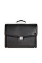 4211 GENUINE LEATHER BRIEFCASE WITH LAPTOP COMPARTMENT BLACK