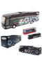 Mercedes Benz Travego Bus Diecast Metal Original Team Bus Door Opens Black - 2