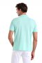 Green Comfort Fit Plain 100% Cotton Polo Collar T-Shirt - 6