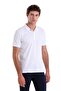 White Comfort Fit Plain 100% Cotton Polo Collar T-Shirt - 5