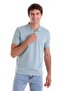 Blue Comfort Fit Plain 100% Cotton Polo Collar T-Shirt