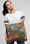 Double Sided Printed Colorful Maze Patterned Suede Throw Pillow Cover - PL919 - 3