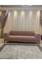 Jakarli Luxury Sofa Cover, Sofa, Sleeper Sofa Cover, Wooden Bark Pattern, Powder Color (1 Piece)