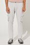 Men's Stone Slim Fit Narrow Cut Cargo Pocket Cotton Flexible Trousers