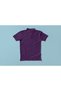 Unisex Shrink-Resistant Cotton Fabric Slim Fit Narrow Cut Gray Roll-Free Polo Neck T-Shirt - 4