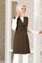 Button Detail Vest Khaki - Fashion Showcase Design - FSC2038 - 2