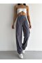 Women's Palazzo Pants Velcro Closure High Waist - 2