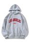 Los Angeles 1991 Printed Oversize Sports Sweatshirt Hoodie