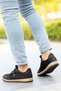 Men's Black Smoked Casual Lace-Up Mesh Anti-Sweat Flexible Sneaker Classic Sports Shoes - 4