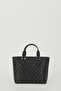 Black Monogram Women's Long Strap Shoulder Bag 05PO23Y1729 - 7