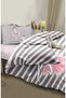 Ballerina Princess Fairy Girl Rabbit Patterned Single Baby Kids Bedding Set - 2
