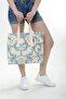Cloth Bag Blue Flower Pattern Printed Tote Bag
