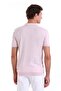 Pink Regular Fit Jacquard Cotton Polo Collar Knitwear T-Shirt - 6