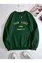 New York 1898 Printed Crew Neck Cotton Sweatshirt
