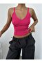 Women's Curved Crop Knitwear Blouse - 6