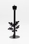 Black Metal Paper Towel Holder - Napkin Holder Upright & Large Size Roll, Pellet Pattern