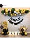 King Crowned 3 Year Old Gold Chain Balloon Birthday Set