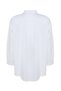 Beyaz Loose Fit Basic Pamuklu Uzun Kollu Dokuma Büyük Beden Gömlek TBBSS22GO0319 - 9