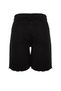 Black High Waist Wide Leg Straight Jeans Shorts Tbbss22Je00012 - 9