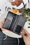 Men's Black Long Wallet Genuine Leather Portfolio with Phone Compartment Long Men's Wallet |   Boston - 8