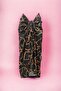 Black Chain Shawl Patterned Long Pareo Satin Women's Beach Dress - 3
