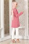 Button Detail Casual Tunic Dried Rose - 3