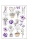Vintage Stciker Lavender Themed Sticker Set Planner Agenda Bullet Journal Scrapbook/Scrapbooking