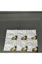 3D LEMON EMBROIDERED COCKTAIL NAPKIN PACK OF 6 - 3