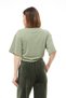 Green Crew Neck Waist Tie T-shirt - 4