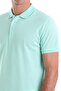 Green Comfort Fit Plain 100% Cotton Polo Collar T-Shirt - 5