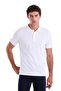 White Comfort Fit Plain 100% Cotton Polo Collar T-Shirt